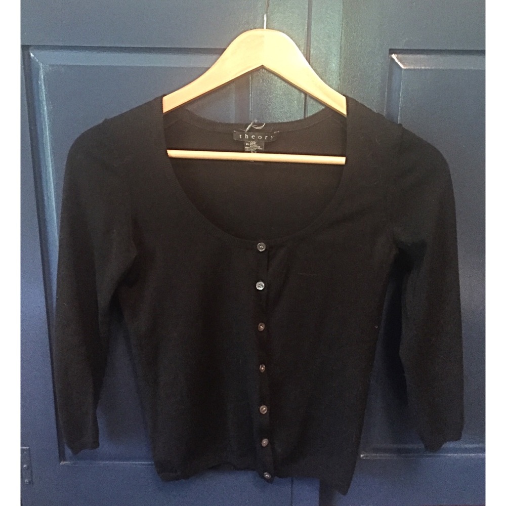 Theory Cropped Cardigan
